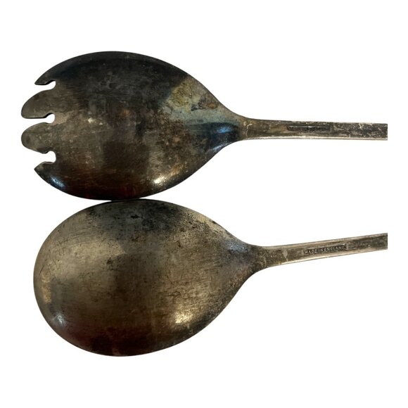 Vintage Queen Anne Silver Plated Salad Serving Set – Made in England - Picture 5 of 5